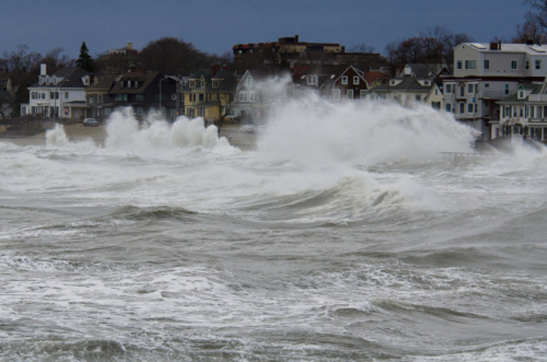 Coastal Flood Advisory neighborhood due to high tide and storm surge.