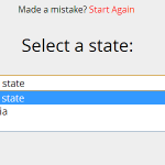 US states drop down list