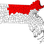 978 area code map showing coverage across Massachusetts