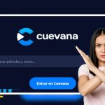 Cuevana mobile version playing a movie