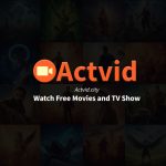 Actvid.com homepage interface showing free streaming content options