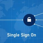 SSO workflow showing user login, identity provider verification, and access to multiple apps.