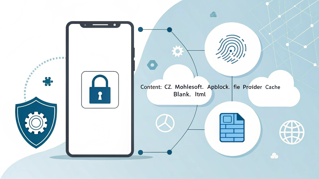 Using tools like AppBlock and managing cache paths like content://cz.mobilesoft.appblock.fileprovider/cache/blank.html enhances digital privacy.