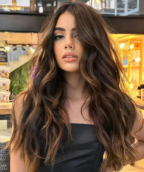 صبغة شعر بني عسلي