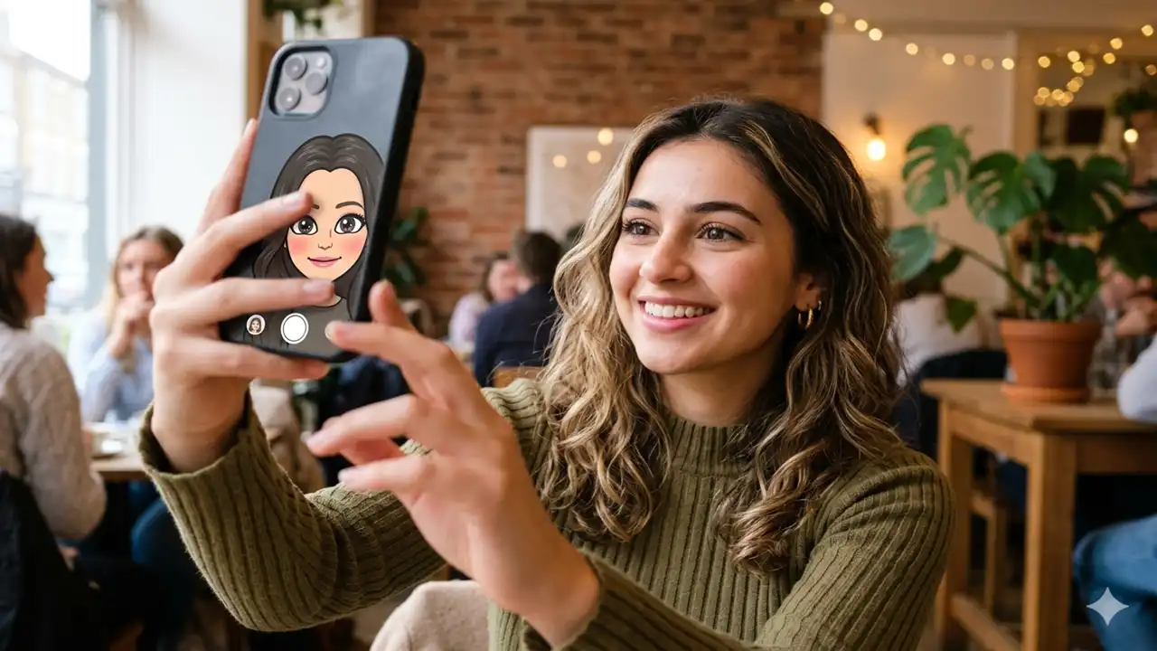 Send a Snap with the Cartoon Face Lens