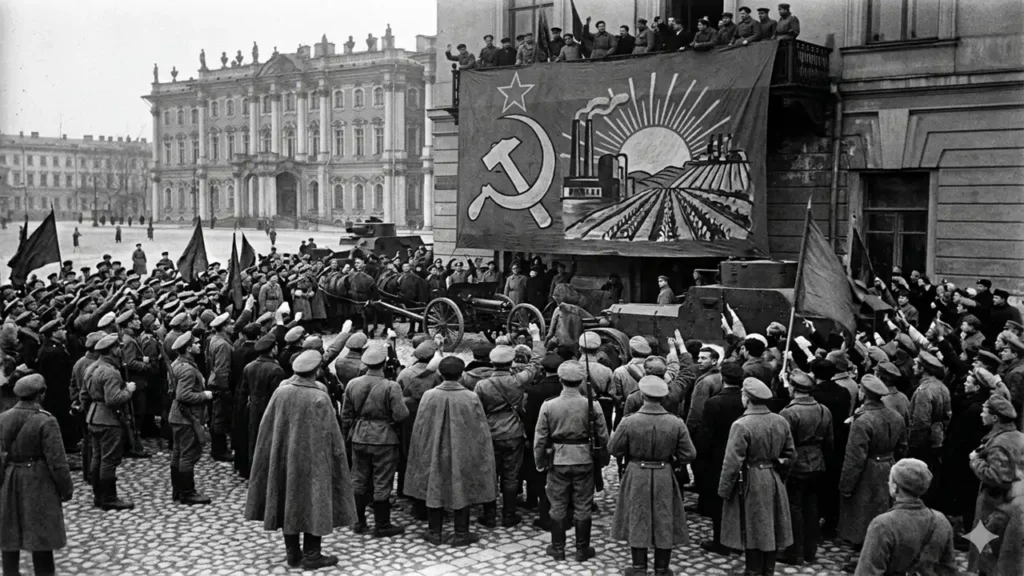 explain how socialist society was established in russia