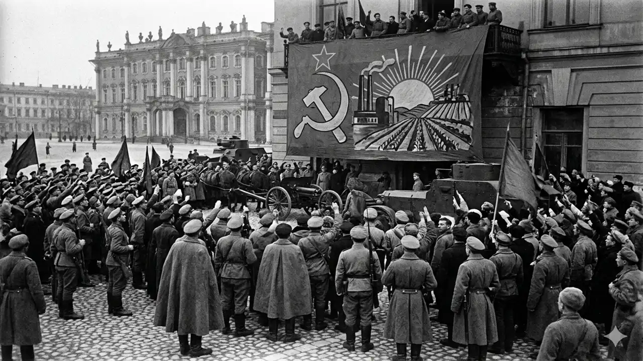 explain how socialist society was established in russia