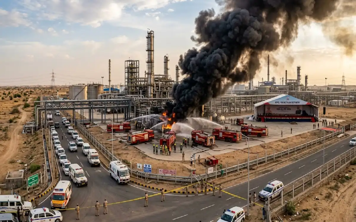 fire in rajasthan refinery