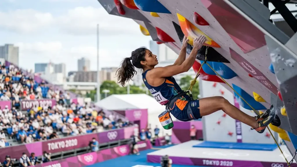 sport climbing combined olympics indian