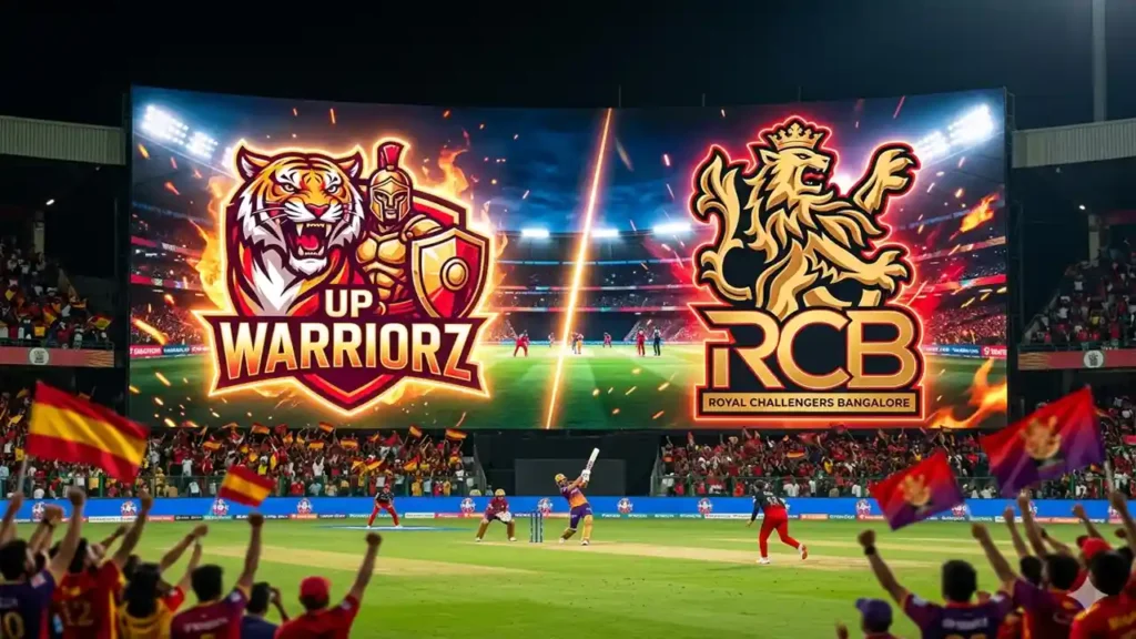 up warriorz vs royal challengers cricket match scorecard