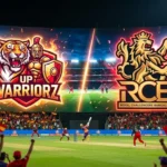 up warriorz vs royal challengers cricket match scorecard