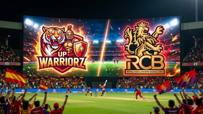 up warriorz vs royal challengers cricket match scorecard