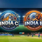 india c vs india b cricket team match scorecard