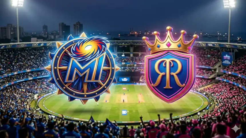 mumbai indians vs rajasthan royals standings